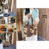 Charming Soft Plush Bear Shoulder Bag In Dark Brown And Black For Casual Fashion Lovers