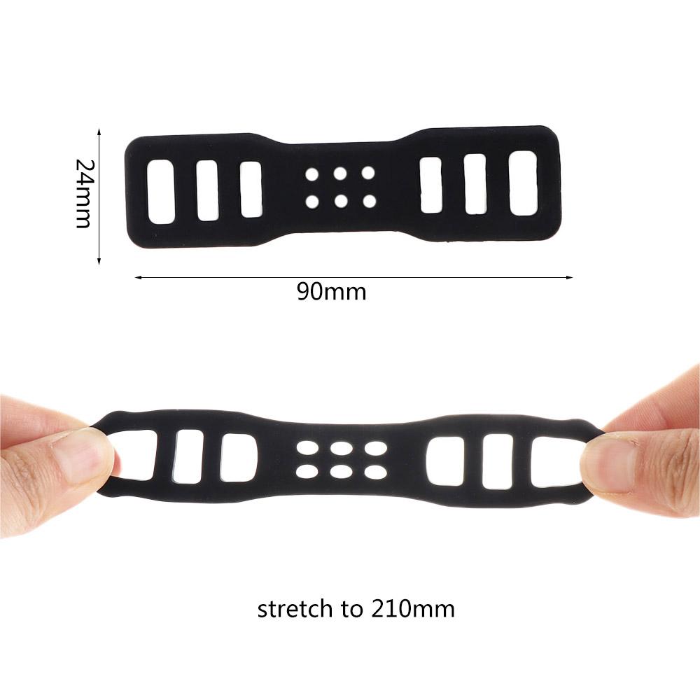 Silicone Bandage Bicycle Light Bandage Cycling Elastic Strap Silicone Straps Mount Bike Light Mount