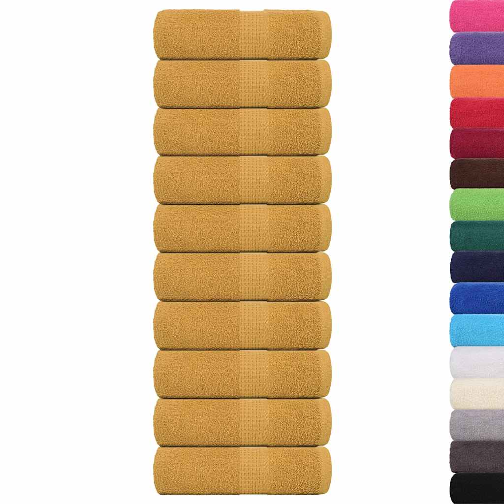 Guest Towels FROGN 10 pcs. Gold 30 x 50 cm 360 g m²