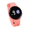 Children LED Digital Watch Round Dial Waterproof Swimming Watch Adjustable Silicone Strap Accurate Time Clear Display Kids Students Wristwatch
