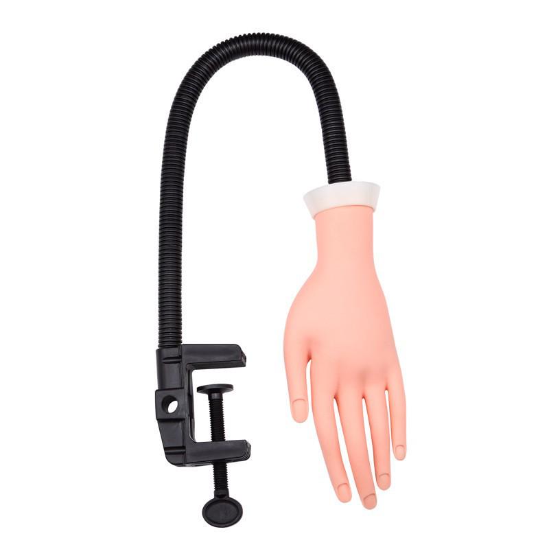 Bendable Fake Hand with Movable Arm for Nail Art Practice and Display