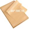 100 Pcs  Paper Food Grade Baking Sheets Non-Stick Oil-Proof  Baking Paper Oven Liner Sheet BBQ Pad for Baking and Barbecue Air Fryer Paper