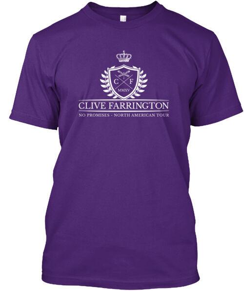 

Clive Farringon No Promises Tours T-Shirt Made in the USA Size S to 5XL S