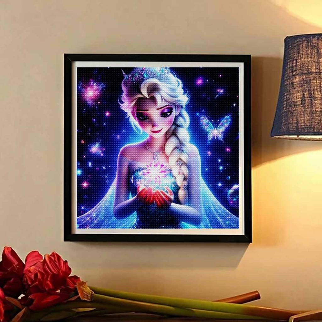 5D DIY Diamond Painting Decorative Ice Queen Aisha Full Round Drill Scenery Diamond Embroidery Cross Stitch Kits Home Decor Gift