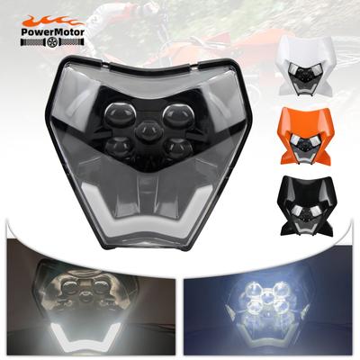 For KTM Motorcycle Headlight EXC SX XC 250 300 450 2024 2025 DirtBike Enduro Motocross LED Headlamp Fairing Modified Accessories
