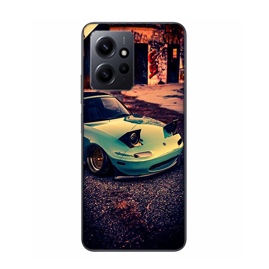 Mx5 M-Miata Phone Case For Redmi 12 13C 12C 15C 9 10 10C Note 13 Pro Plus 14 15 Pro 9T 9C 9A TPU Soft Cover Clear Cell Cases Sho