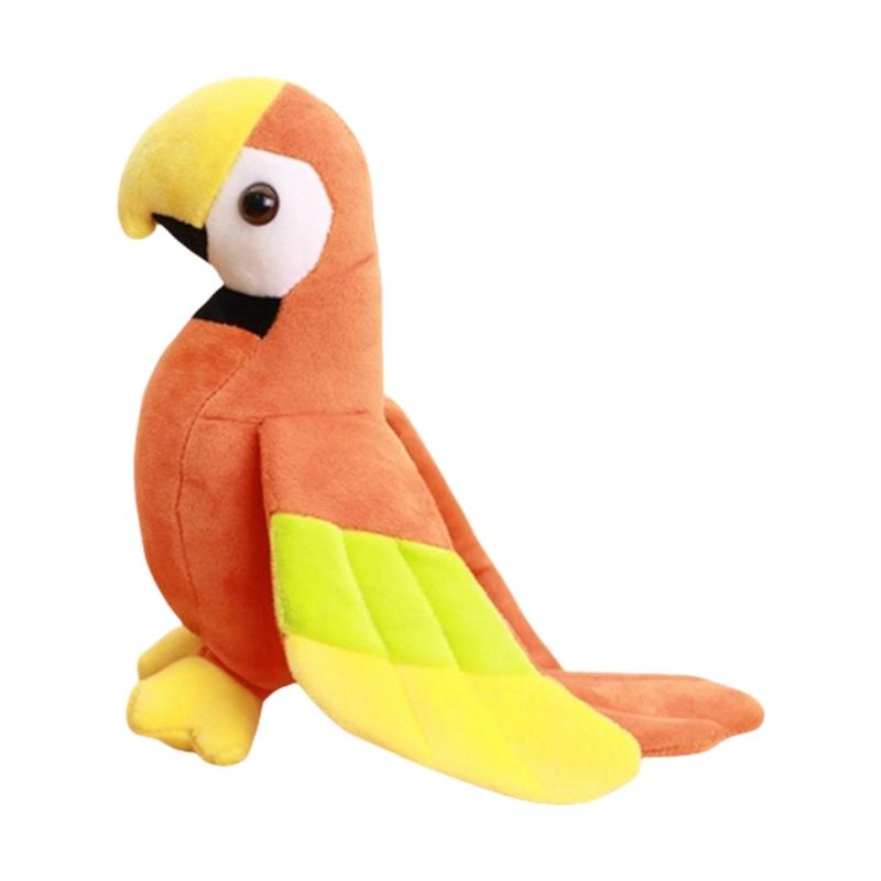 

Cute Bird Adorable Parrot Stuffed Animals Parrot Toy Soft Comfortable Parrot Doll Early Education Toddlers Toy помаранчевий