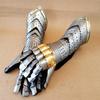 Armor Pair Brass Accents Gauntlet Gloves Medieval Knight Crusader Steel Gauntlet Largest Best Gift