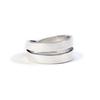 SEWNSWEN SILVER CROSS BANDAGE RING