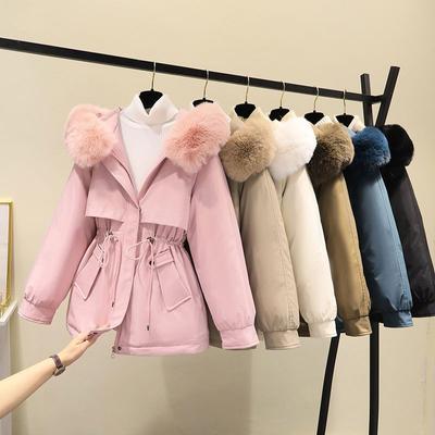 Fleece Thickened Down Cotton Clothes Women's Coats Winter New Loose Waist Pie Overcome Cotton Clothes