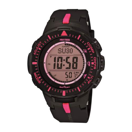

Casio PRO Trek Quartz Watch with Resin Strap, Black, Size 18 (Model: PRG-300-1A4ER)