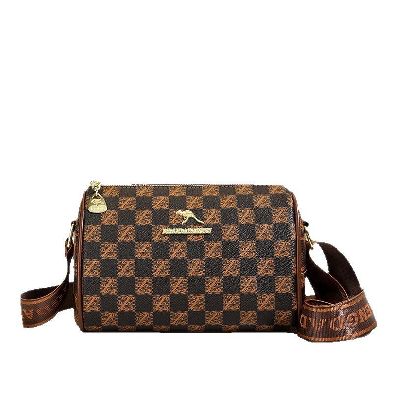 2025 Autumn and Winter Fashion New Pillow Bag Lady Mother Middle-aged Soft Leather Wide Shoulder Strap Crossbody Mother Bag Shoulder Bag