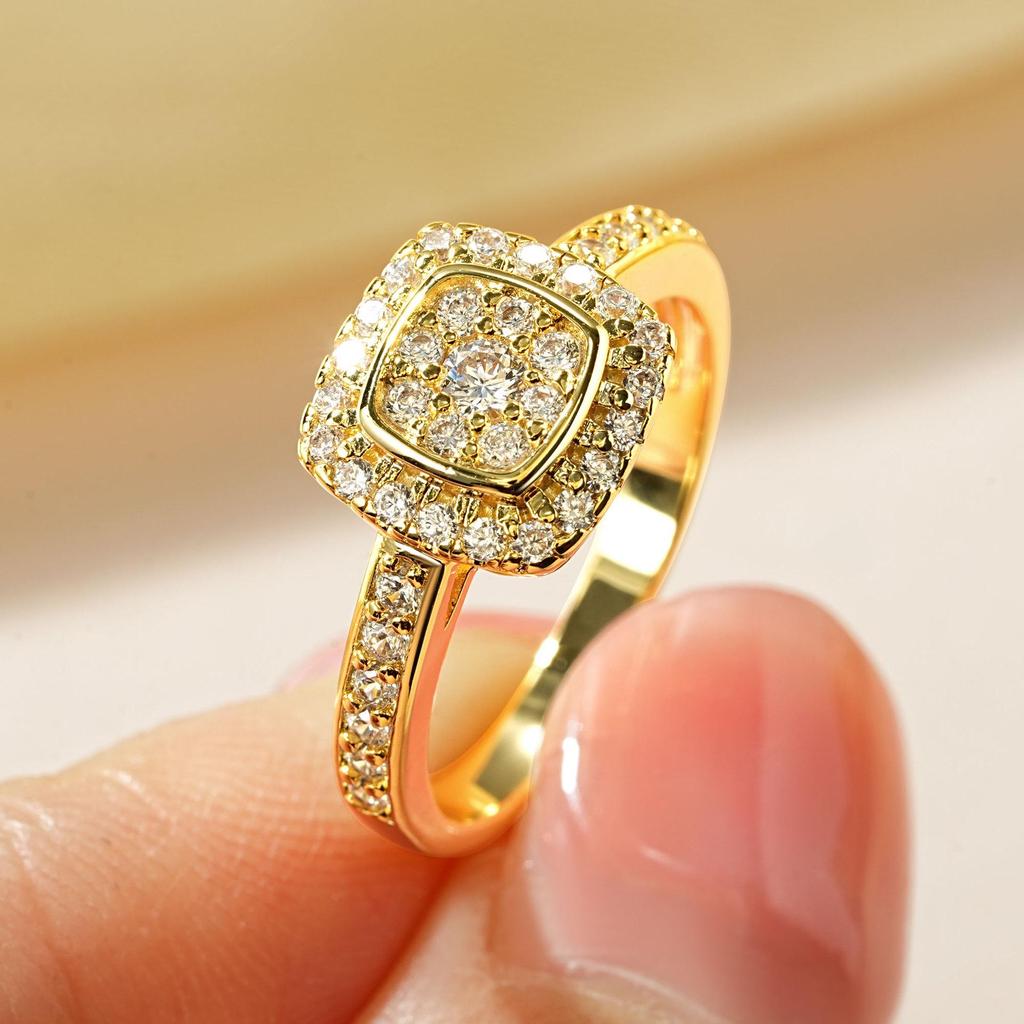 Luxuriöser Schneeflocken Zirkon Ring – Elegantes Design, Vielseitiger Stil für den Weg zur Arbeit