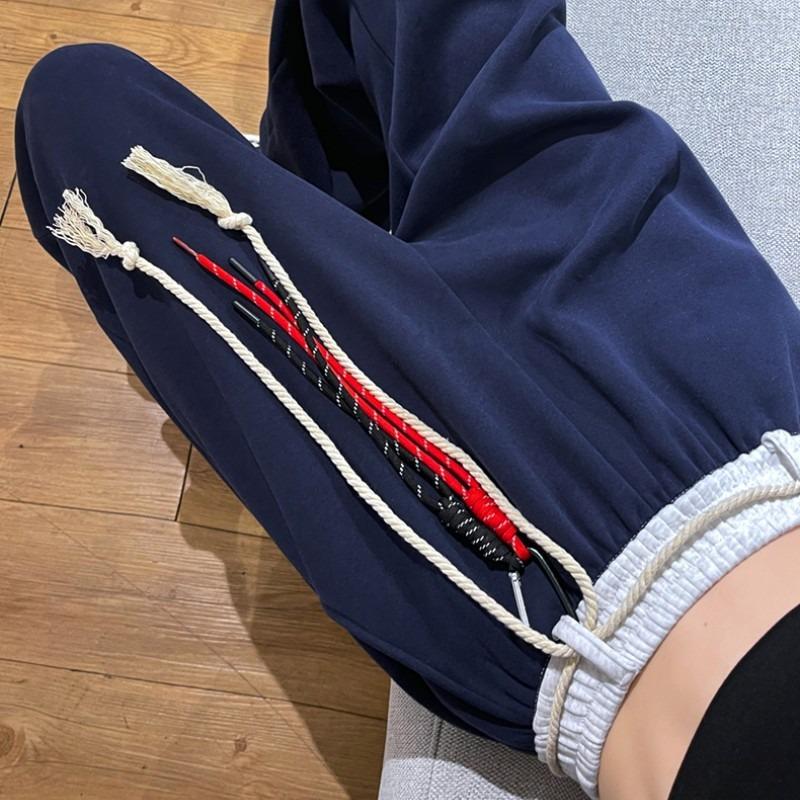 Lazy wind sweatpants women's spring, autumn and winter new high-waisted scimitar wide-leg pants, thin and versatile straight casual pants