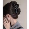Niche High-Quality Hollow Heart Hair Claw for Women - Large 2025 Shark Bun Clip