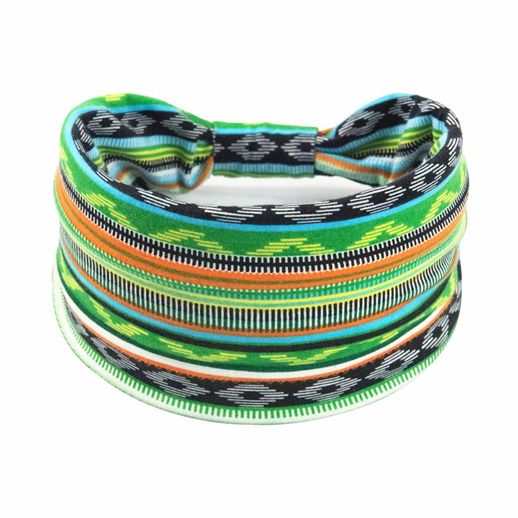 Bohemian Cashew Yoga Übung Stirnband Anti Schweiß und Feuchtigkeit Absorbieren Elastische Baumwolle Stirnband Knoten Stirnband