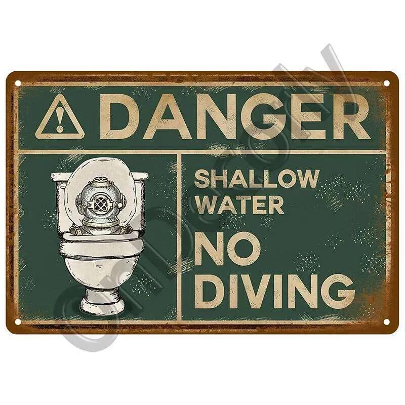 Retro Warning Danger Vintage Tin Sign Poster Metal Plate For Garage Home Man Cave Wall Decor Art Pubs Plaque Caution 26T0104 26T0104