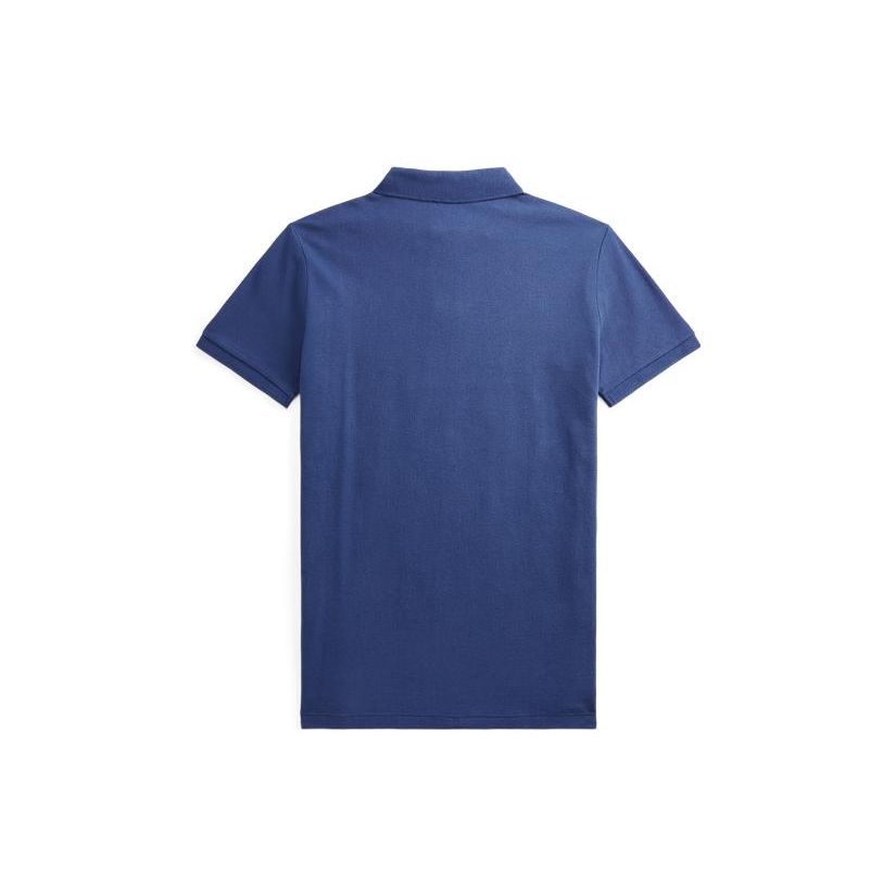 Polo Ralph Lauren Solid Color Short Sleeve Polo Shirt Men tops Navy-Blue MNPOKNI1N821572-410