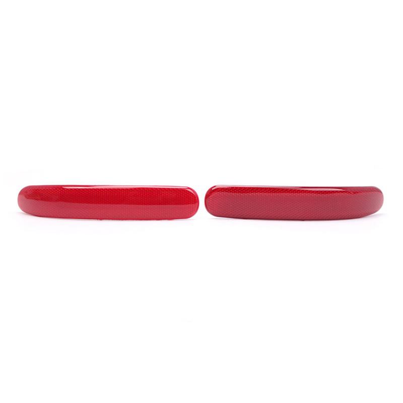 Red Lens Car Rear Bumper Reflector Lights Housing Replacement for BMW for Mini Cooper Clubman R55 2008-2014 Night Driving Safety Warning Lamp