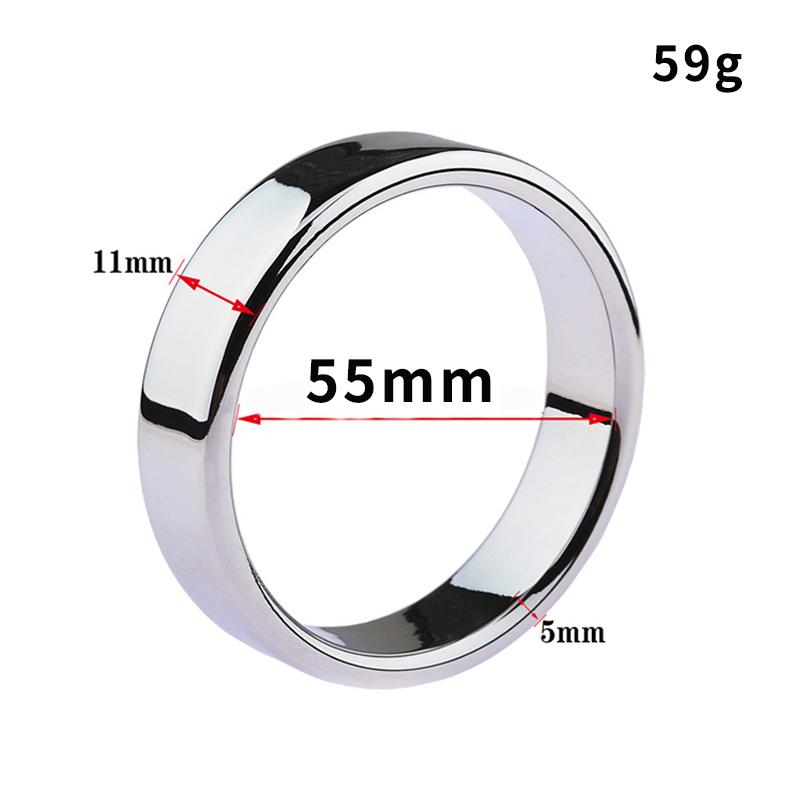 6 Sizes Stainless Steel Male Penis Ring Ball Scrotum Stretcher Ejaculation Delay Metal Cock Rings BDSM Sex Toys For Men Cockring