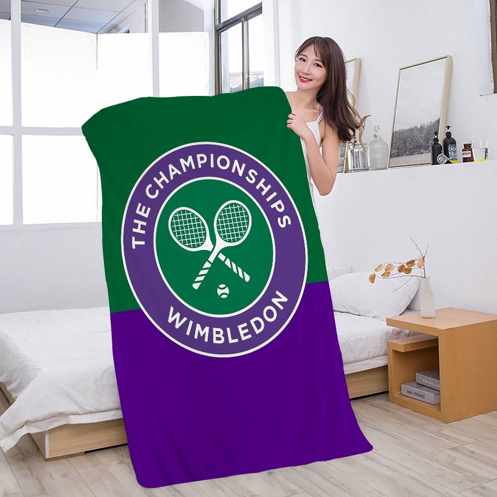 W-Wimbledon Pattern Cartoon Beach Towel Cute Kawaii Room Decor Bath Girls Children Hand Towels For Bathroom Shower