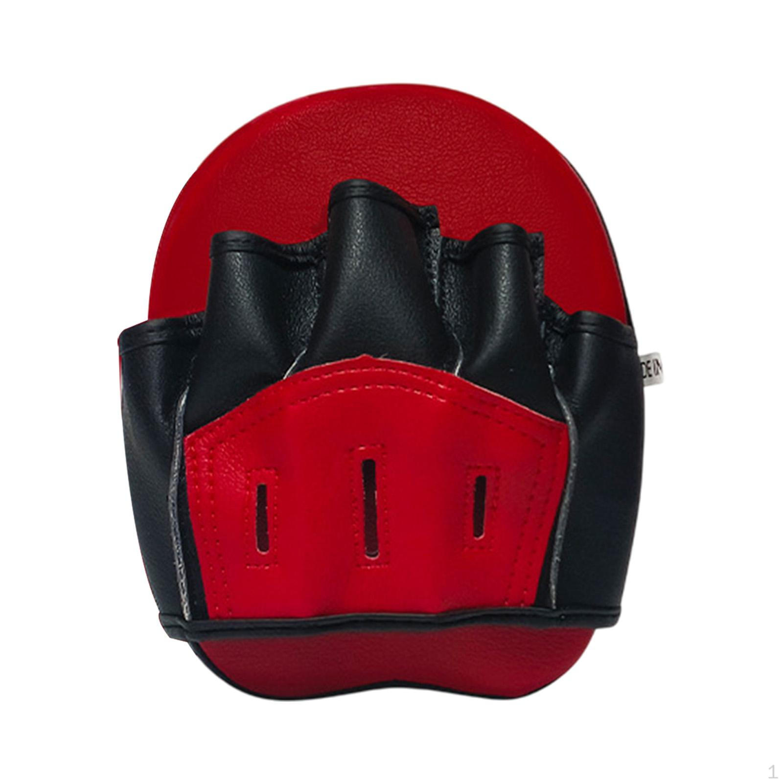 

Перчатки Box Cushion Target Curved Impact для санда тхэквондо муай тай Red and Black