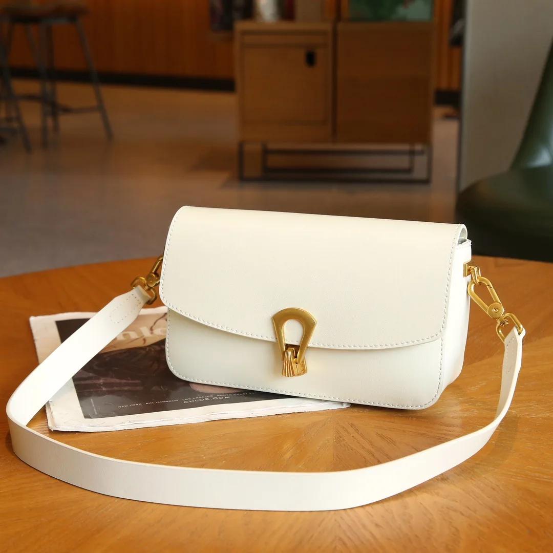 

Женская сумка через плечо из натуральной кожи, повседневная и модная, качественная, женская сумка из коровьей кожи, квадратная сумка подмышкой