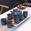 Japanese Asian Tea Set For Adult Complete 7 Piece Set With 1 Teapot 6 Cups Elegant Business Gifting
