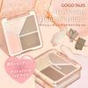 GOGO TALES My Shading Highlight Palette 02 Warm ToneMatte Pearl Glitter Contour Palette for Warm Undertones Highlight Shading Dark Circle Concealer