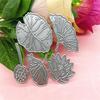 Carbon Steel DIY Lotuses Flower Leaf &  Cutting Dies Embossing Stencils Template for Decorative Paper Album Card