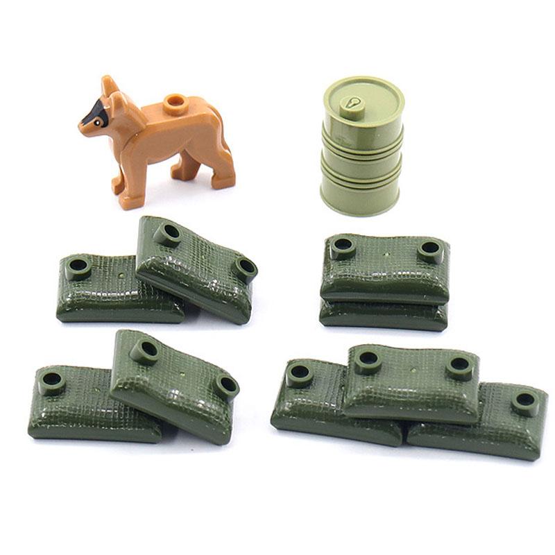 Promotions! 6Pcs Military Ghost Commando Army Soldiers Model Action Figure Blocks Construction Building Bricks Toys For Children