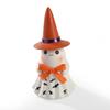 Resin Lighted Ghost Figurine Night Light Halloween Decor Ghost Glowing Ornament Witch Hat Horror Led Spooky Statue