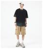 Men's Teen Trend American Heavyweight Short Sleeve Loose Printed T-shirt