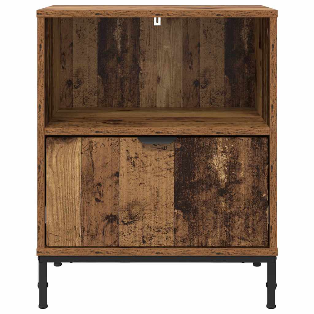 Nightstand 2 Pcs. Reclaimed Wood 49 x 36 x 61 cm Engineered Wood