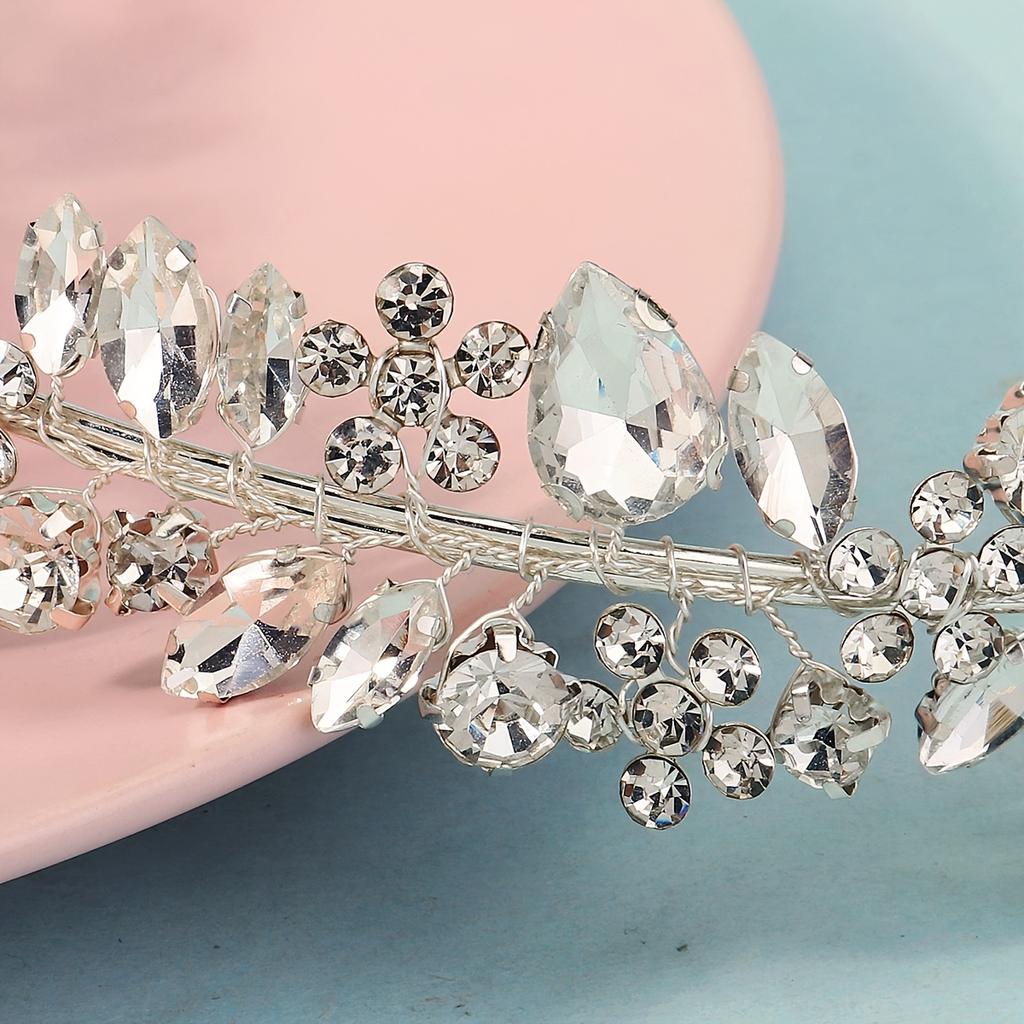 1PC Light Luxury Rhinestone Fashion Handmade Headband Headband, Simple Daily Versatile Temperament Headgear