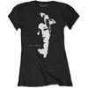 Amy Winehouse Women's Amy Winehouse Scarf Portrait T Shirt, Black, S UK