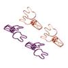 100Pcs Bunny Binder Clips Hollow Out Strong Clamping Sturdy Metal Cute Paper Clips for Documents Clothes Paper