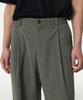 Musinsa Standard Crinkle One-Pleat Wide Elastic Pants [Khaki Gray]