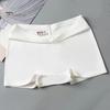 Sicherheitshose für Damen, hohe Elastizität, einfarbig, Eisseide, nahtlos, Anti-Exposition, mittlere Taille, schnelltrocknend, Minirock, Innenshorts, Yoga-Shorts, Unterhosen
