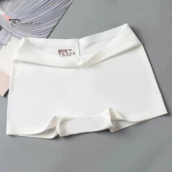 Pantalon de sécurité pour femme, haute élasticité, couleur unie, soie glacée, sans couture, anti-exposition, taille moyenne, séchage rapide, mini jupe, short intérieur, short de yoga, caleçon
