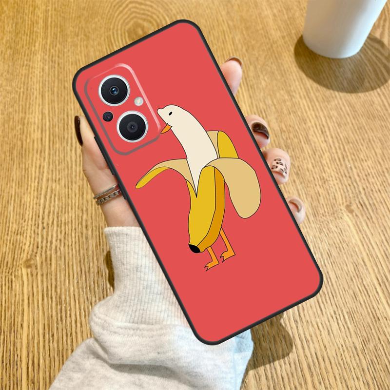 Memes Cartoon Funny Banana Funda For OPPO Reno 12F 11F 13F 14F 8T 8 Lite 10 11 12 13 14 OPPO Find X8 X6 X5 X9 Pro Case