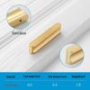 Modern Minimalist Gold Cabinet Handle, Light Luxury I-Shaped Black Drawer Pull