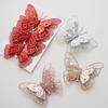 3pcs Multicolor Christmas Glitter Ornament Glittering Simulation Xmas Home Party Decor With Clip Hanging Ornament