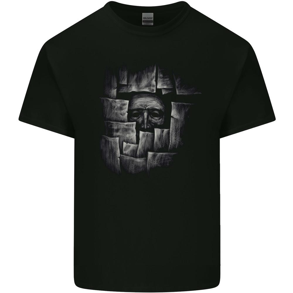 Behind the Wall Gothic Goth Halloween Mens Light Cotton T-Shirt Unisex T-Shirt XXL