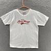 Camiseta VINTAGE Detroit Red Wings Masculina Média Branca Bordada Feita nos EUA Anos 90