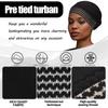 Lace Flower Headwrap Cap Breathable Lace Trim Hat New Postpartum Cap  Daily Casual Wear