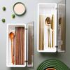 Plastic Utensils Drawer Organizer Drainage Cutlery Storage Box Chopstick Box  Utensil Holder