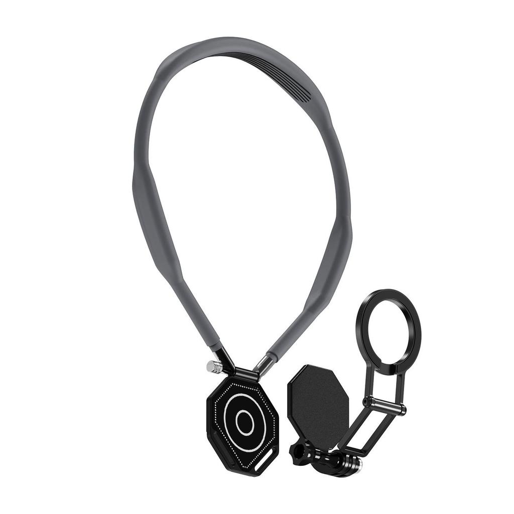 MagSafe-Compatible Magnetic Neck Phone Holder for iPhone 17: Selfie Clip with 360° View and Horizontal/Vertical Switching.