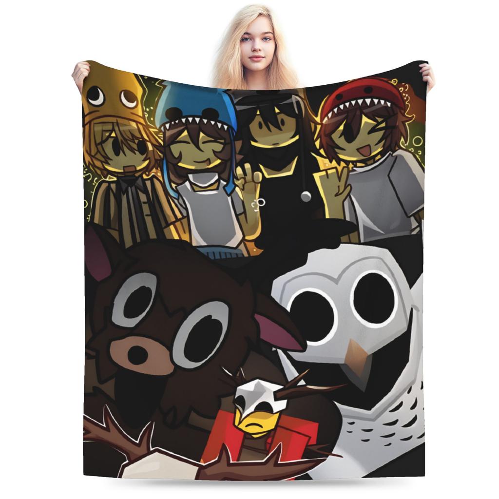 Warm Blankets Students Decorative 99 Nights in the Forest Survival Games Throw Blanket For Home Decor Trend Sofa Bed Cover