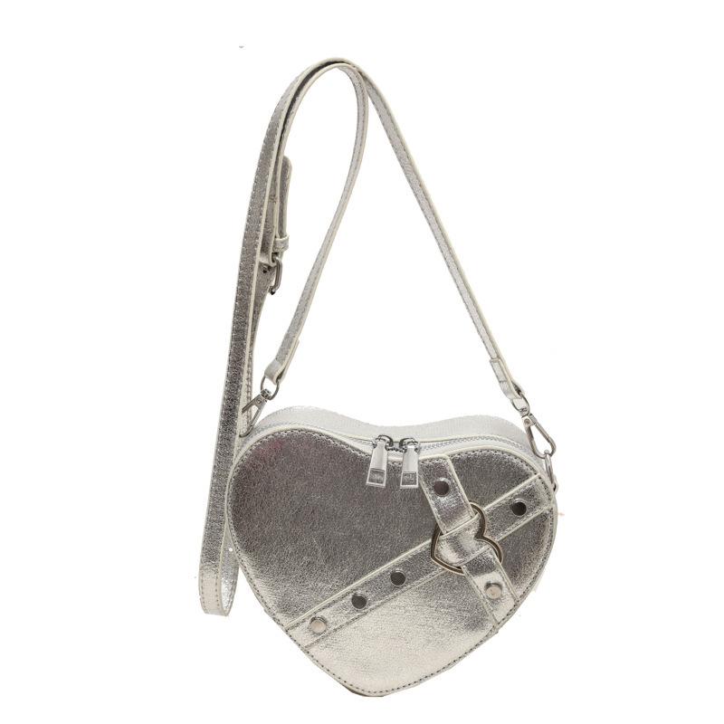 New Valentine's Day Limited Heart-shaped Shoulder Bag Women's Fashion Simple Gift Oblique Span Women's Bag 2025
